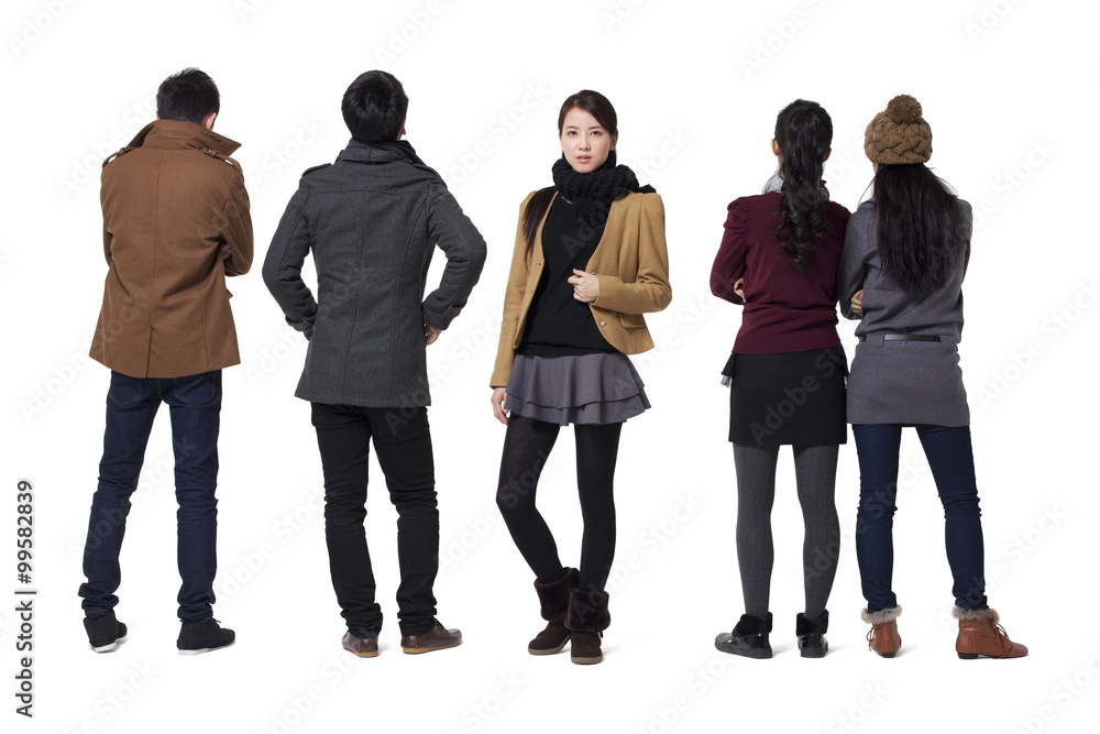 Fototapeta premium Group of stylish young people