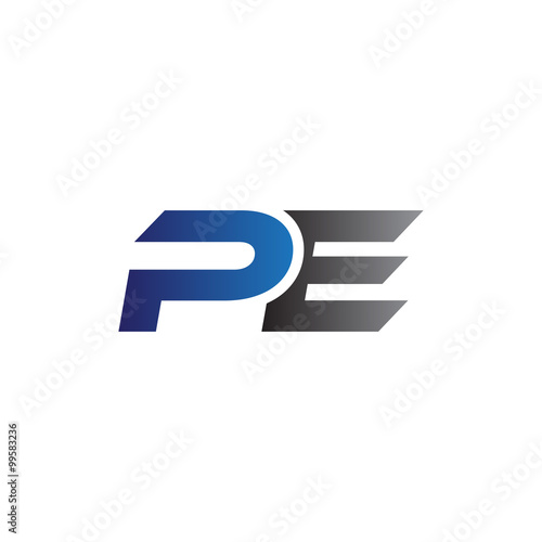 Simple Modern letters Initial Logo pe