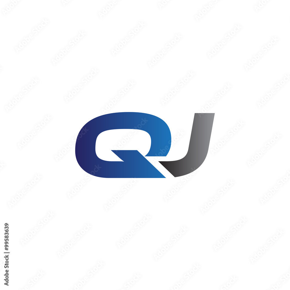 Simple Modern letters Initial Logo qj Simple Modern letters Initial Logo qj