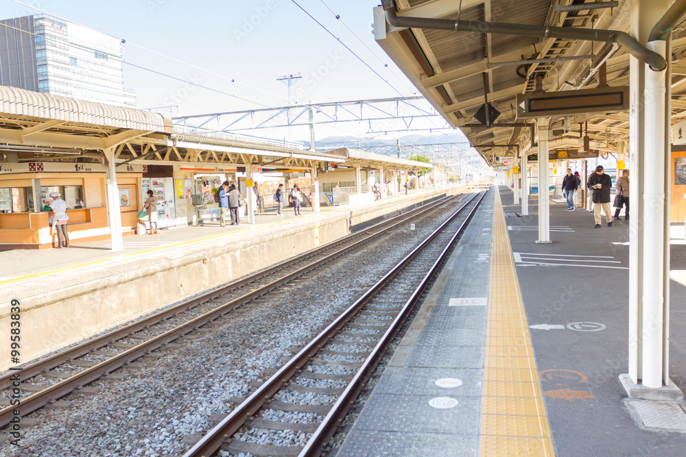 Platform the Kyoto station