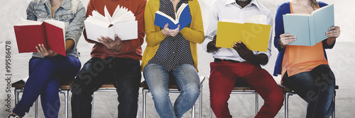Diversity People Reading Book Inspiration Concept photo