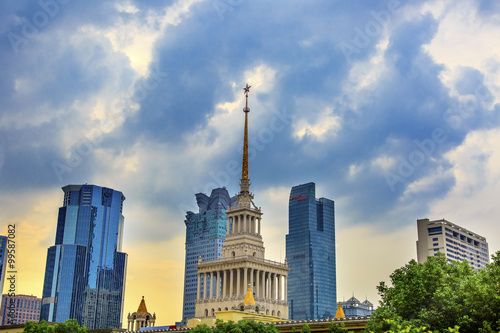 Photography Russian Shanghai Exhibition Center Skyscrapers