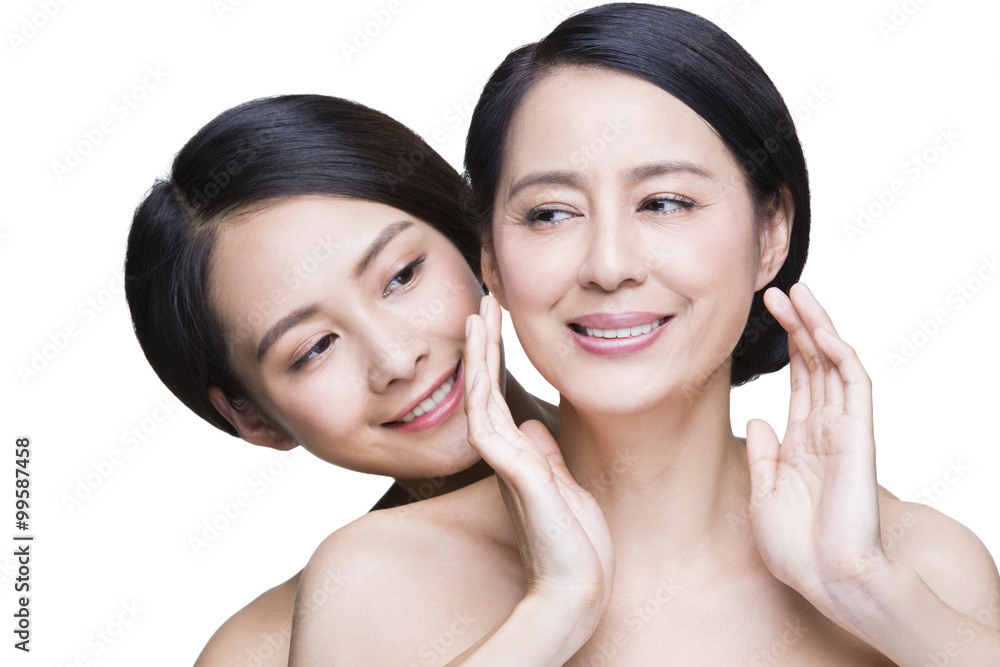 Beautiful mother and daughter Beautiful mother and daughter