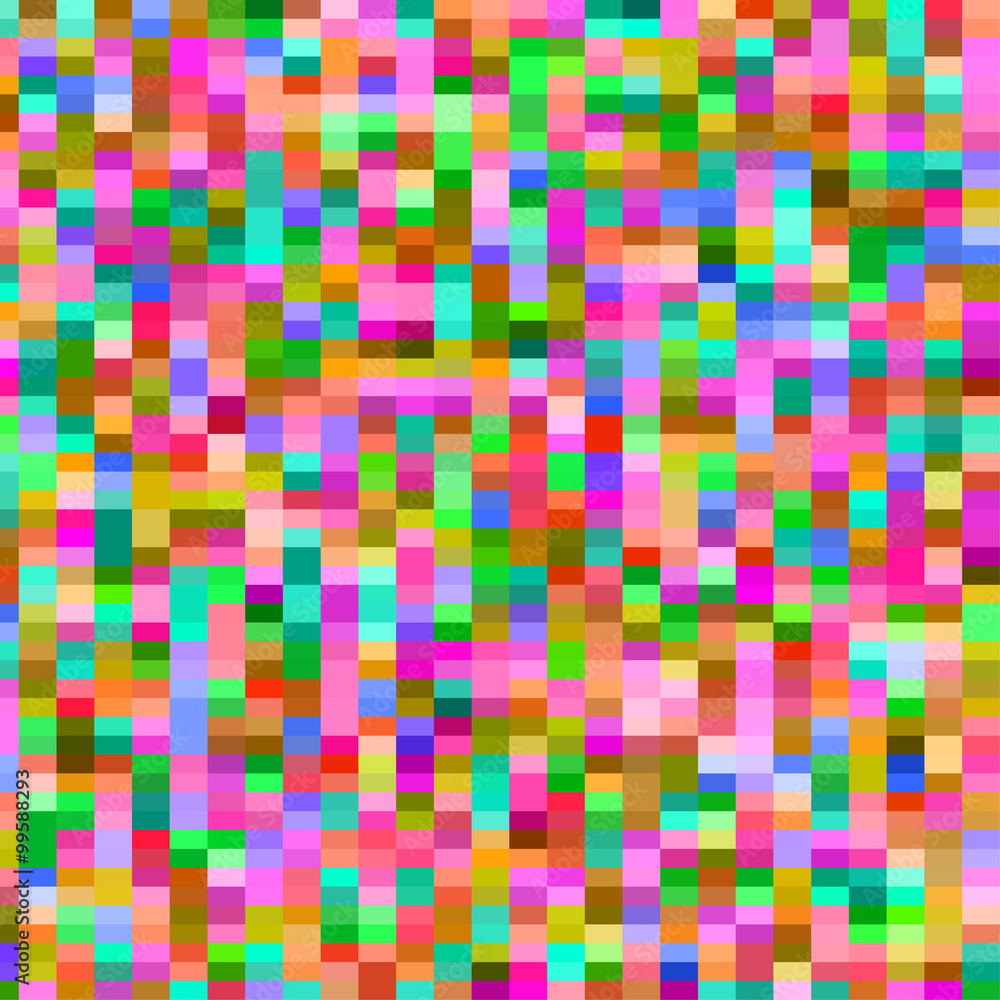 Colorful pattern with chaotic pixels