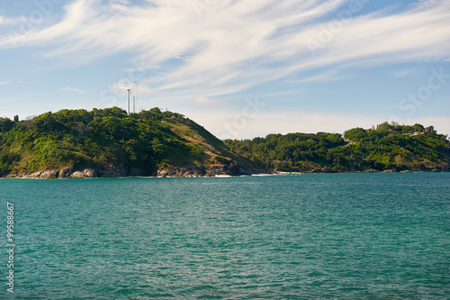 Picturesque view of calm sea and shoreline in Andaman sea near Phuket