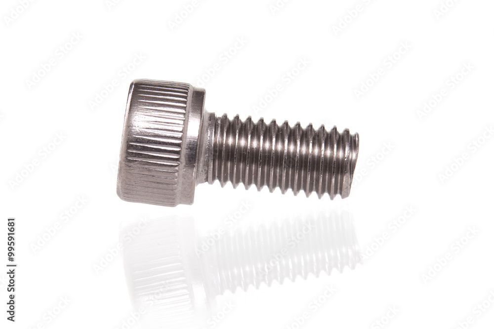 metal screw isolate on white background metal screw isolate on white background