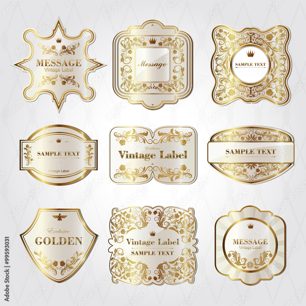 baroque style pearl white labels baroque style pearl white labels