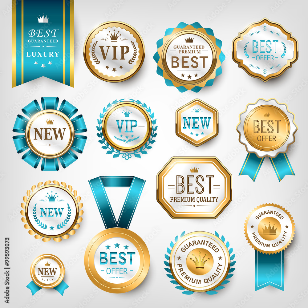 shiny golden prize emblem design shiny golden prize emblem design