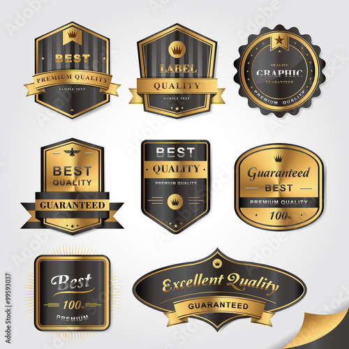 gorgeous golden labels