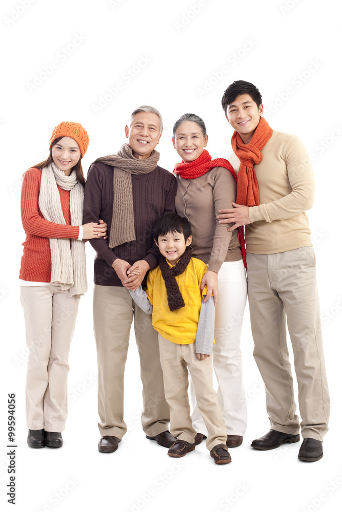 Portrait of a multi-generation family Portrait of a multi-generation family