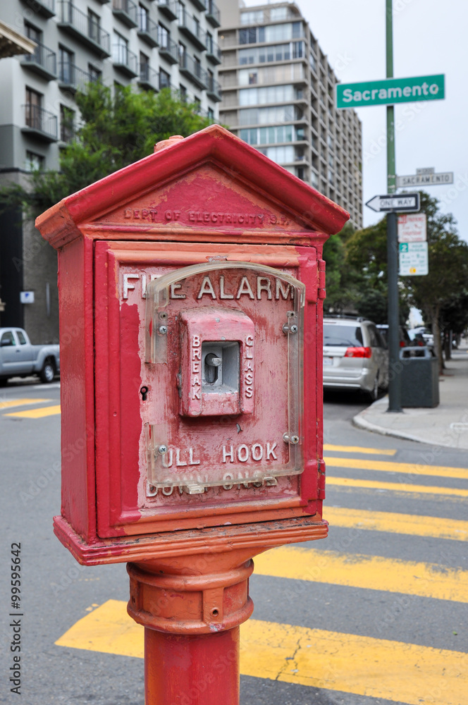 Old Fire Alarm, San Francisco, California, USA Old Fire Alarm, San Francisco, California, USA