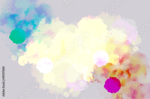 Abstract bright watercolor background.