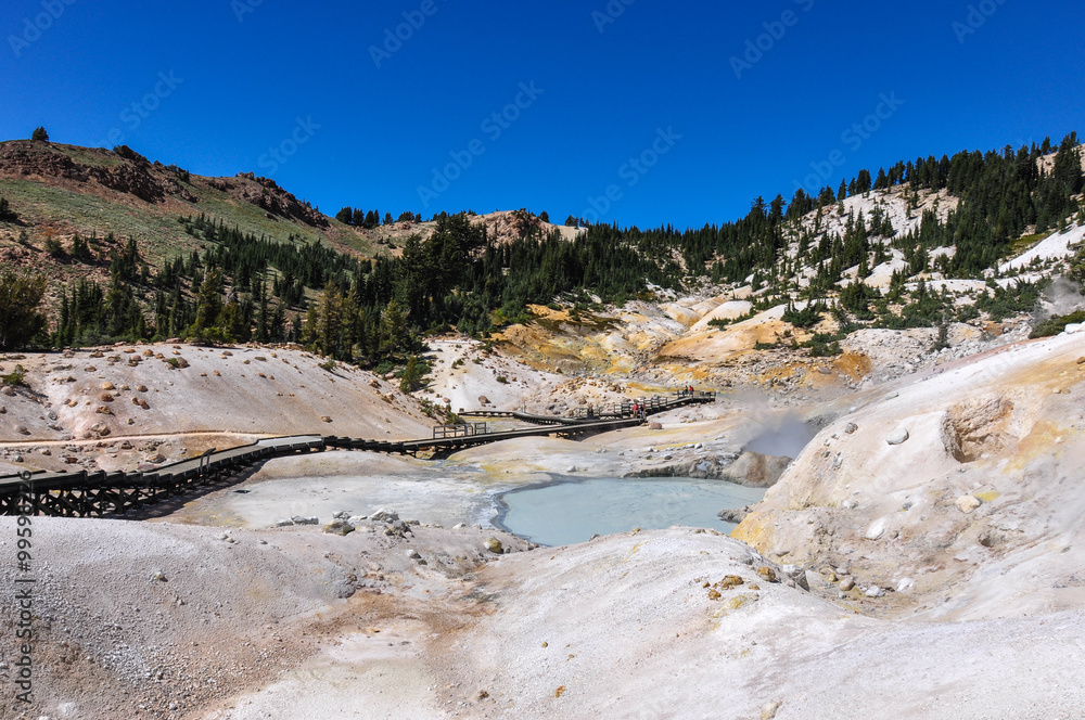 Geothermal scenery at Lassen Volcanic National park, California, Geothermal scenery at Lassen Volcanic National park, California,