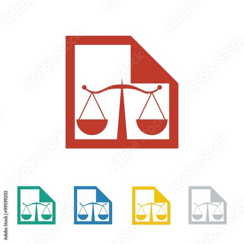 law & Legal logo icon Vector