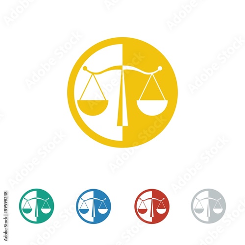 law & Legal logo icon Vector