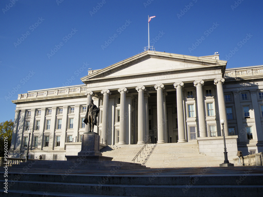 Obraz premium The Treasury Department, Washington D.C. , USA