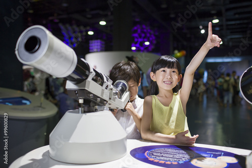 Children in science and technology museum