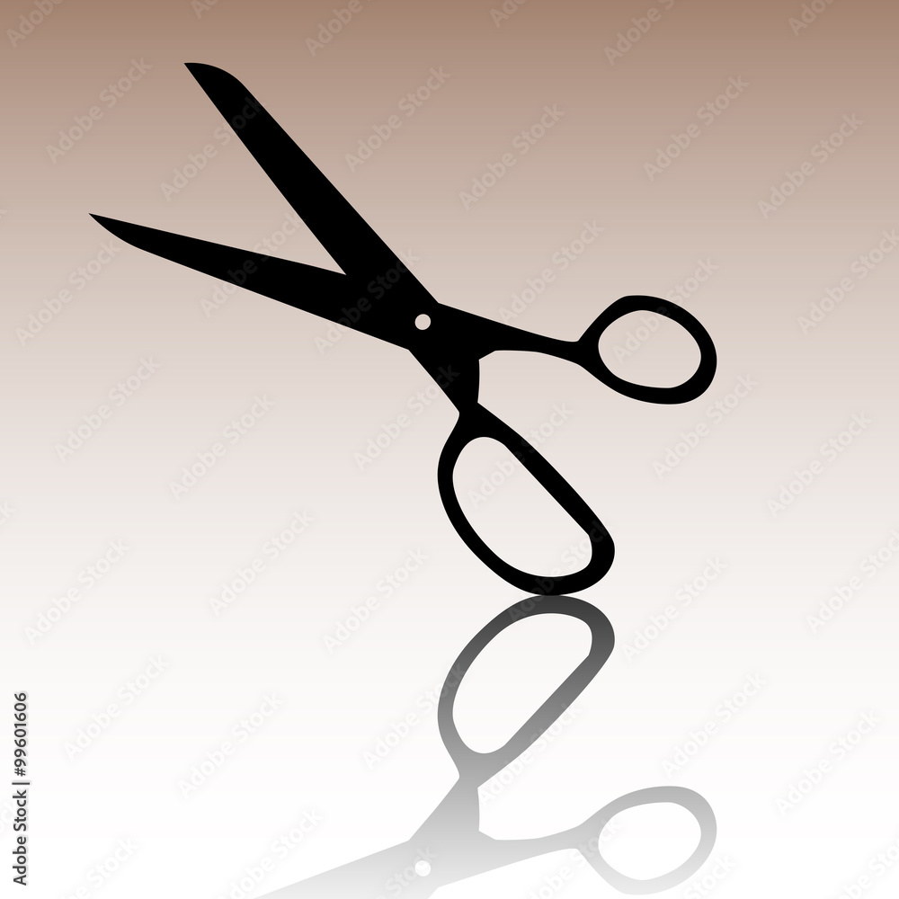 Vector scissors on white background Vector scissors on white background