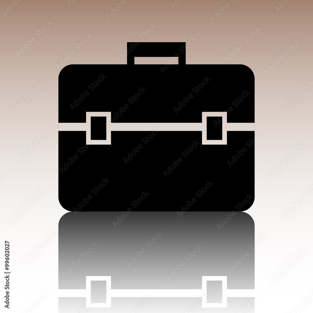 Riefcase black and white icon Riefcase black and white icon