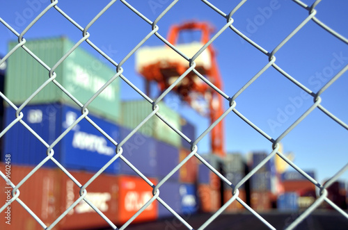 container yard security fence 