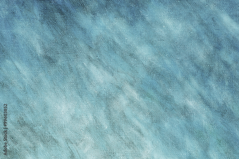 Blue oil painting background. Art concept.