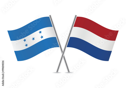 Free Download Honduras and Netherlands flags. Vector illustration. - GFXLoad