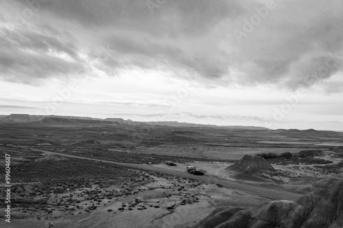 Fotografie Bardenas in black adn white