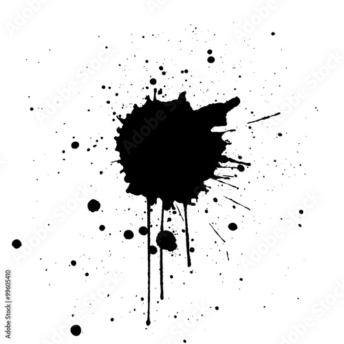 Black Ink Splatter Background. illustration vector design