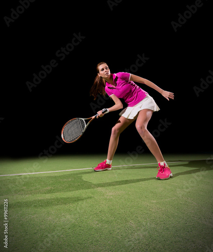 Young woman tennis player © Boris Riaposov