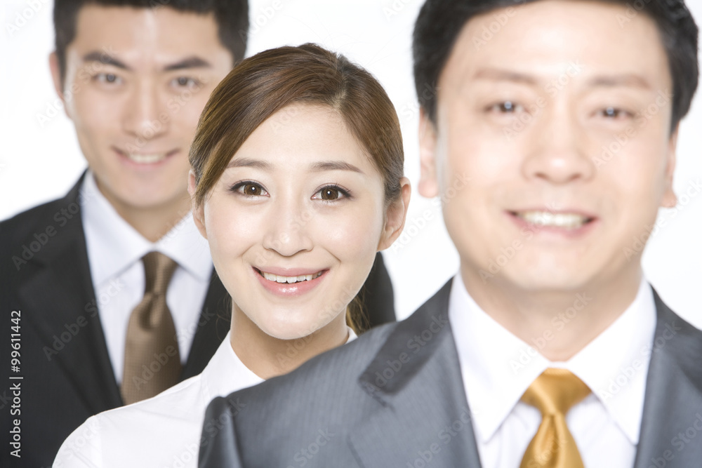 Business people in a row Business people in a row