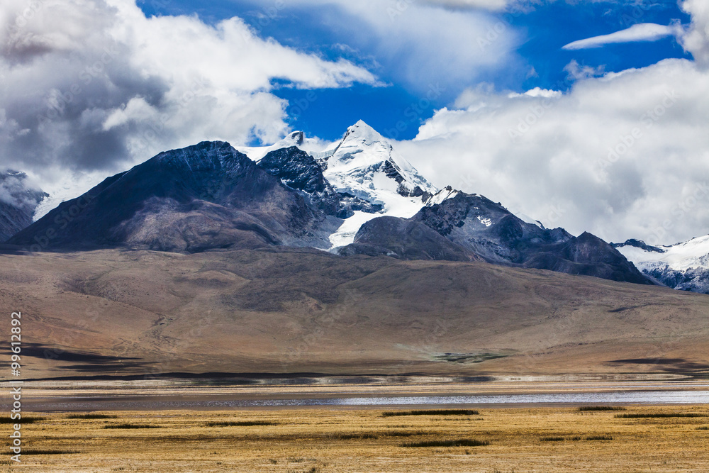 View of snowcapped mountain range View of snowcapped mountain range