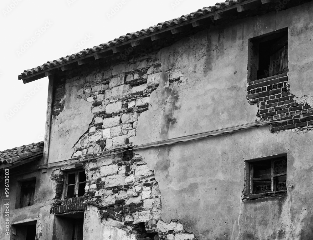 House in ruins House in ruins