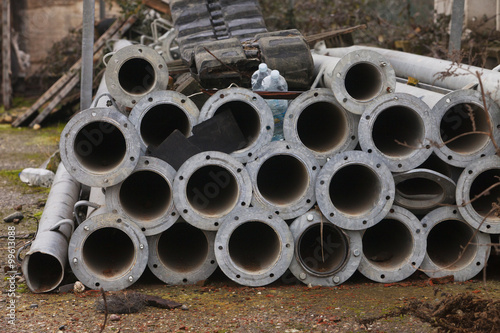 Tubes in stack