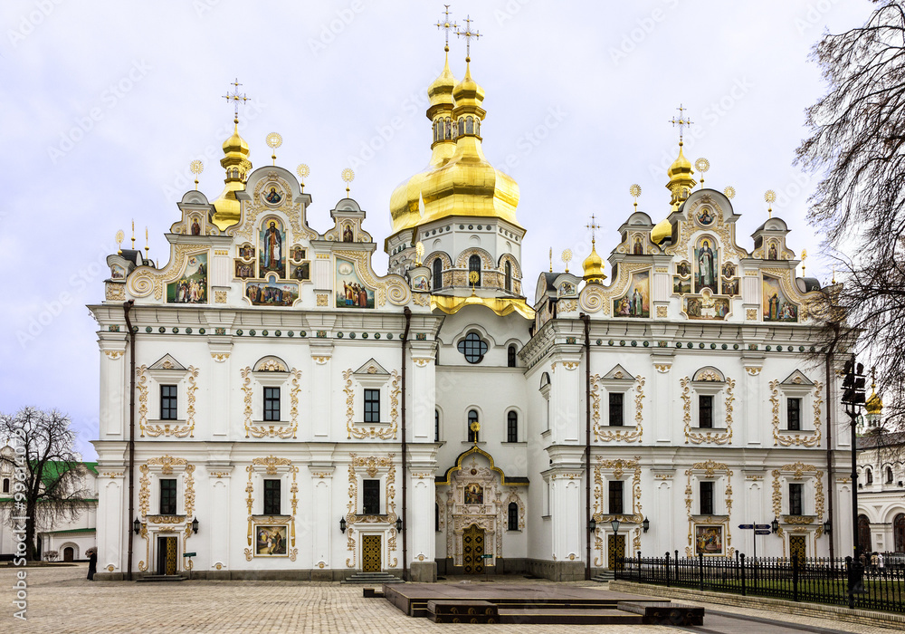 Obraz premium Kiev, Ukraine. Church in Pechersk Lavra Monastery