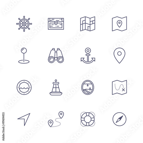 Maps & Travel icons