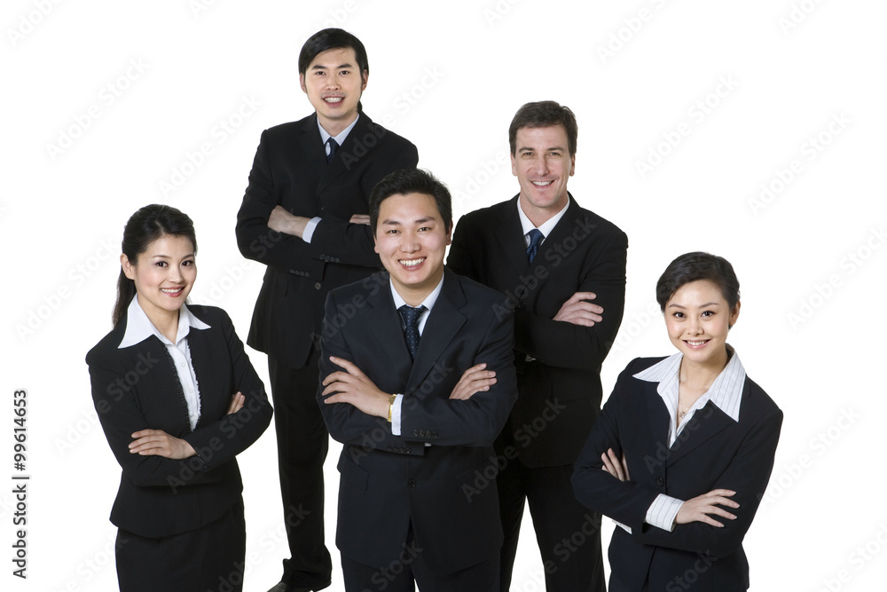 Business professionals on white background Business professionals on white background