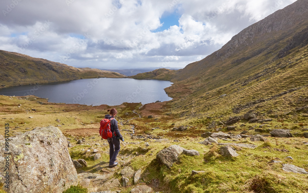 Hiking in the Lake District, UK.