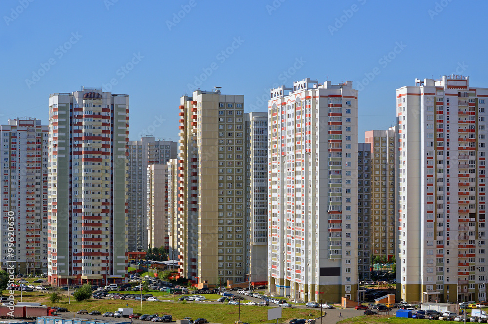 Obraz premium Новостройки в районе Новокуркино