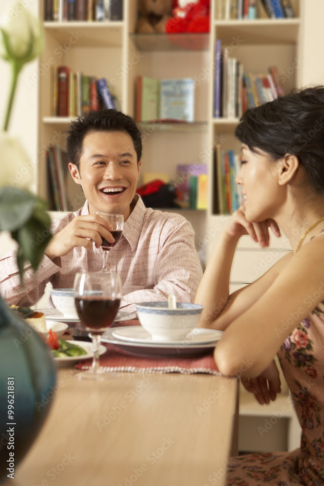 Couple Drinking Wine Together Couple Drinking Wine Together