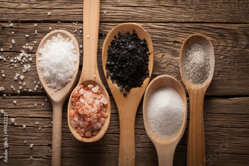 collection of different types of salt