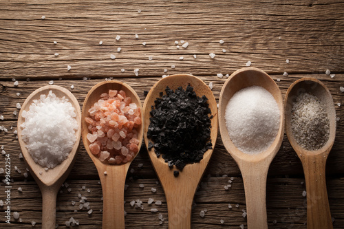 collection of different types of salt
