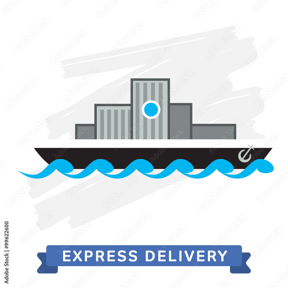 Obraz premium Express Delivery Symbols. Shipping.