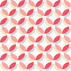 Rideaux Rose clair patrons Cute retro abstract seamless pattern. Can be used for wallpaper, cover fills, web page background, surface textures. Pink, broun and white colors.  © Iryna Danyliuk