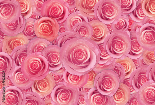  pink roses flower background, happy valentine day