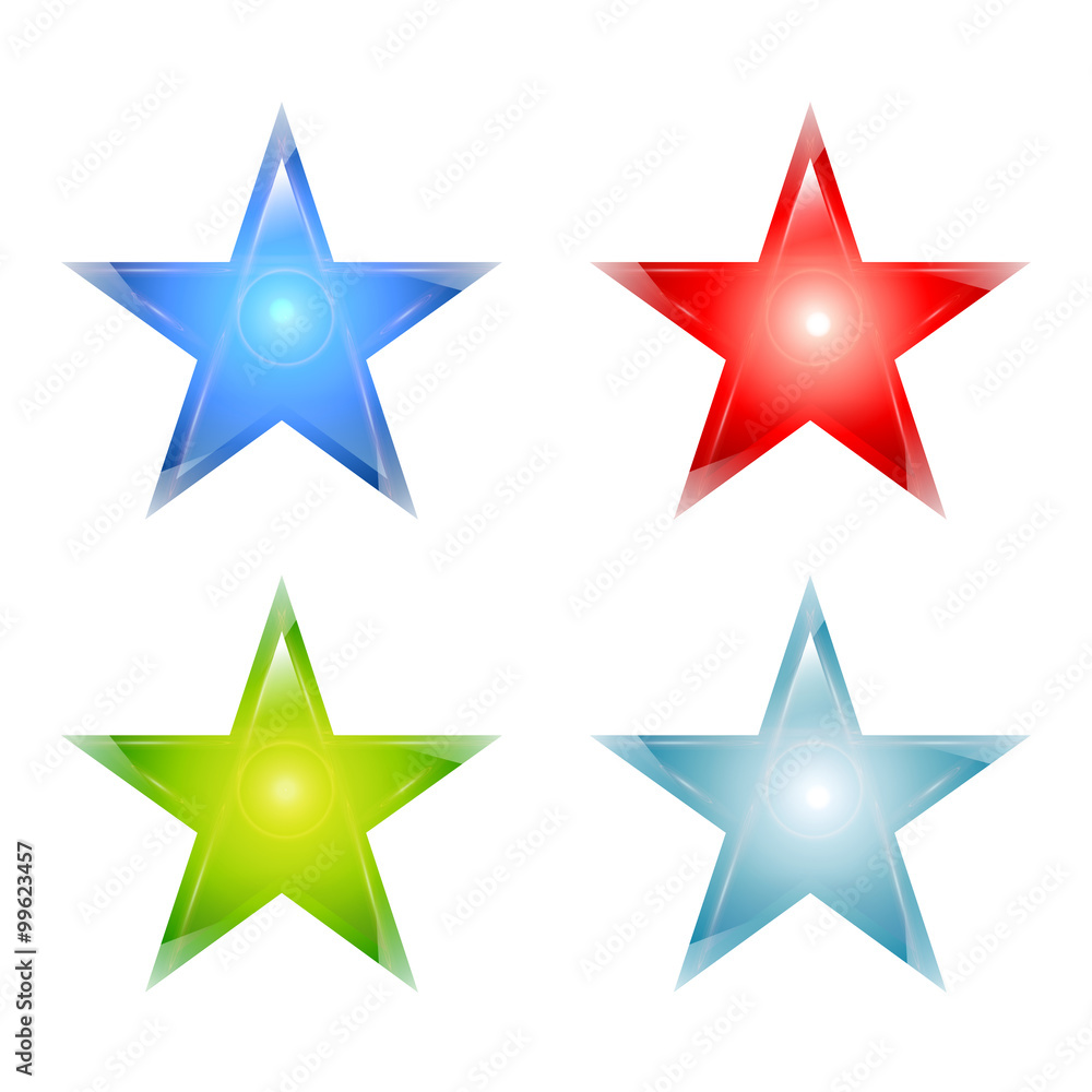 Stars maden from glass Stars maden from glass