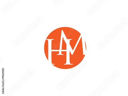 Double HM letter logo