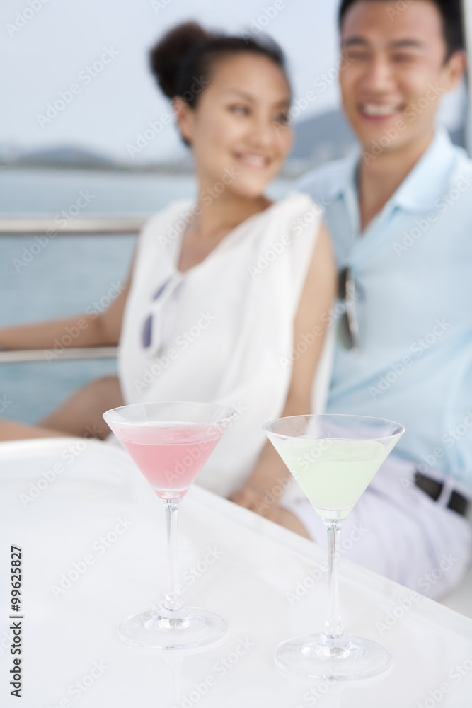 Obraz premium Two Martini Glasses