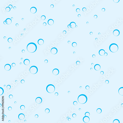 Air bubbles in water seamless pattern