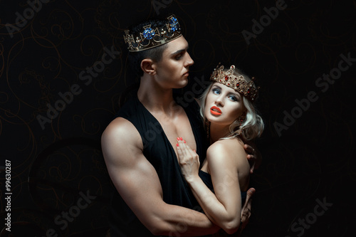  Girl in the arms of a man.