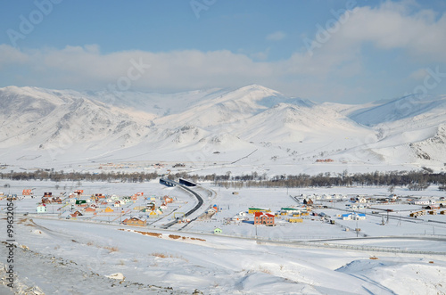 Terelj National Park - nature reserve in Mongolia photo